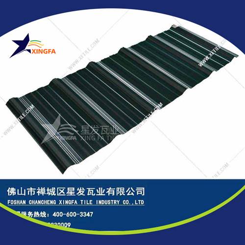 新型材料屋面建材墨綠色防腐瓦 大型畜牧業鋼結構廠房用梯形塑料瓦 pvc塑鋼瓦常德廠家批發價格