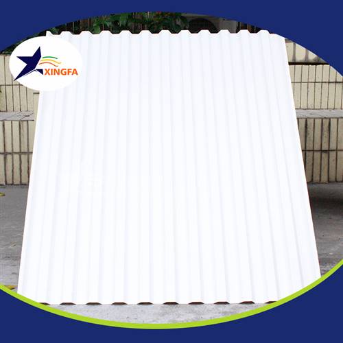 常德加強(qiáng)版3.5厚度藍(lán)面白底PVC塑料瓦 陶瓷原料化工廠用pvc波紋瓦 出廠價直銷全國